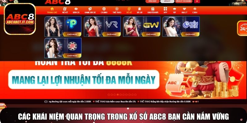 Các khái niệm quan trọng trong xổ số ABC8 bạn cần nắm vững